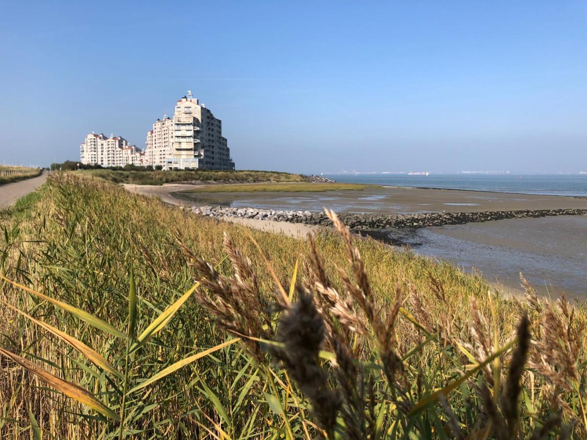 Appartement De Graanzolder Aan Zeeuwse Kust Hoofdplaat Dış mekan fotoğraf
